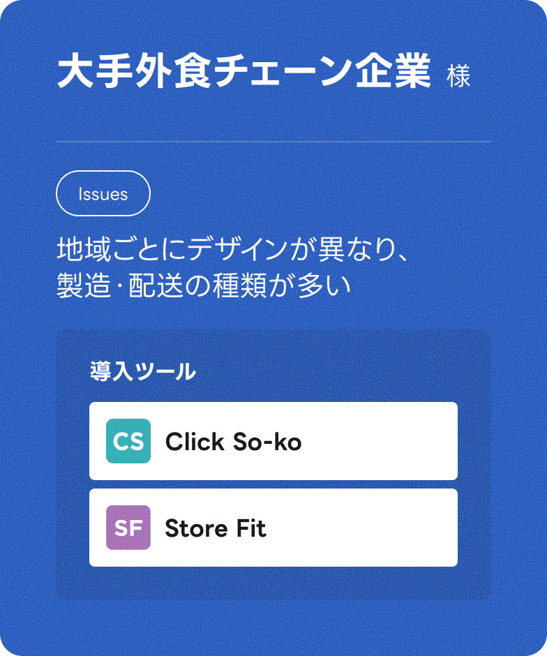 大手外食チェーン企業